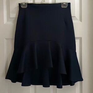 No Name Navy Blue Skirt with Ruffles